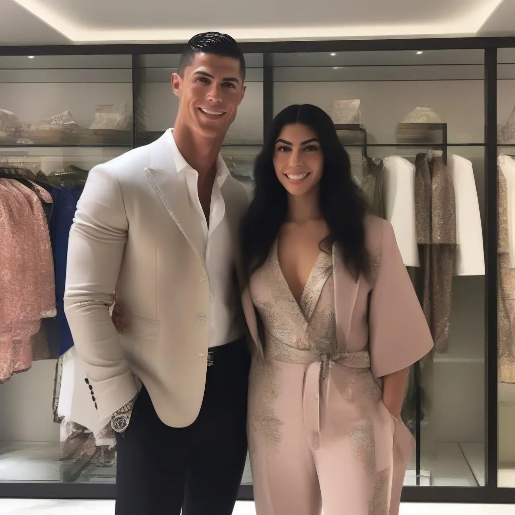 Ronaldo và Georgina gặp gỡ tình cờ