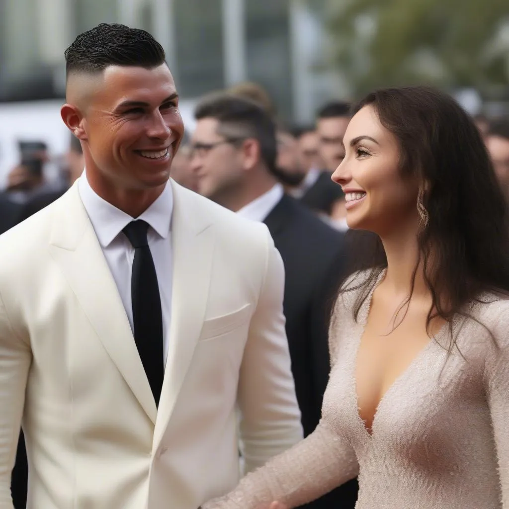 Ronaldo và Georgina: Hình ảnh cặp đôi hạnh phúc bên nhau tại một sự kiện