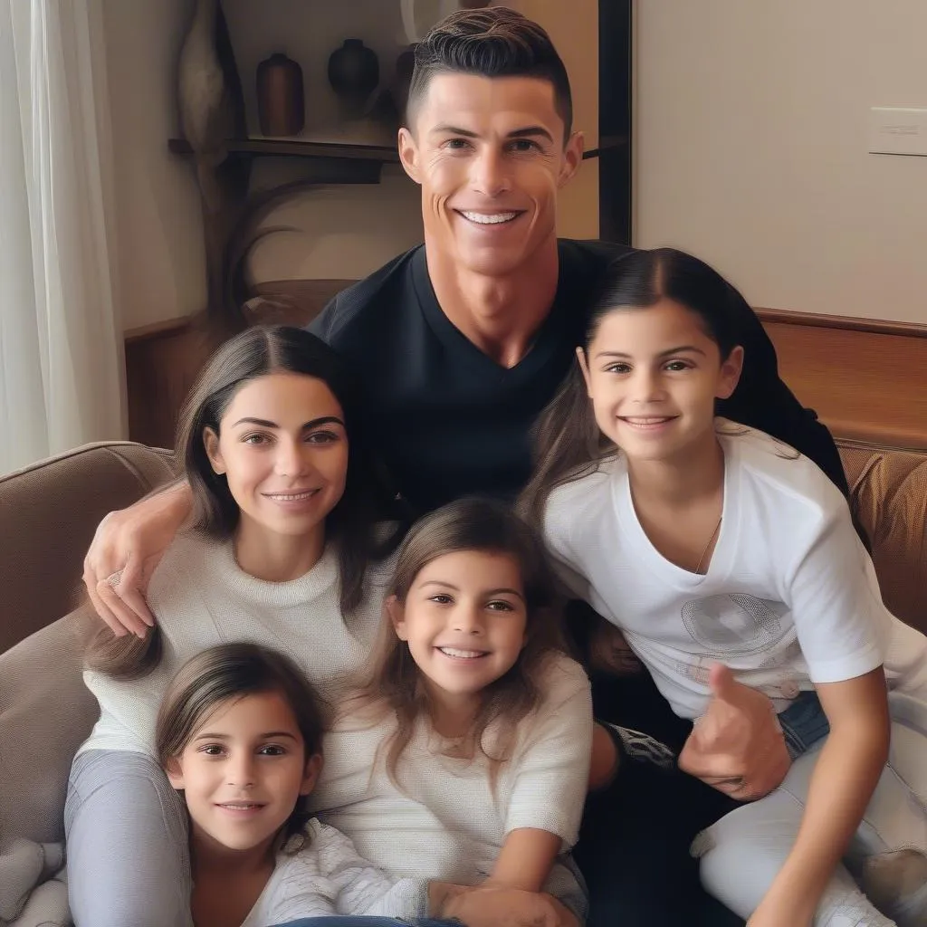 ronaldo và gia đình