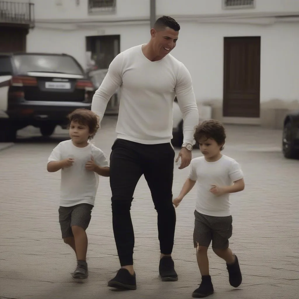 Ronaldo và gia đình: Hình ảnh hạnh phúc của một người cha