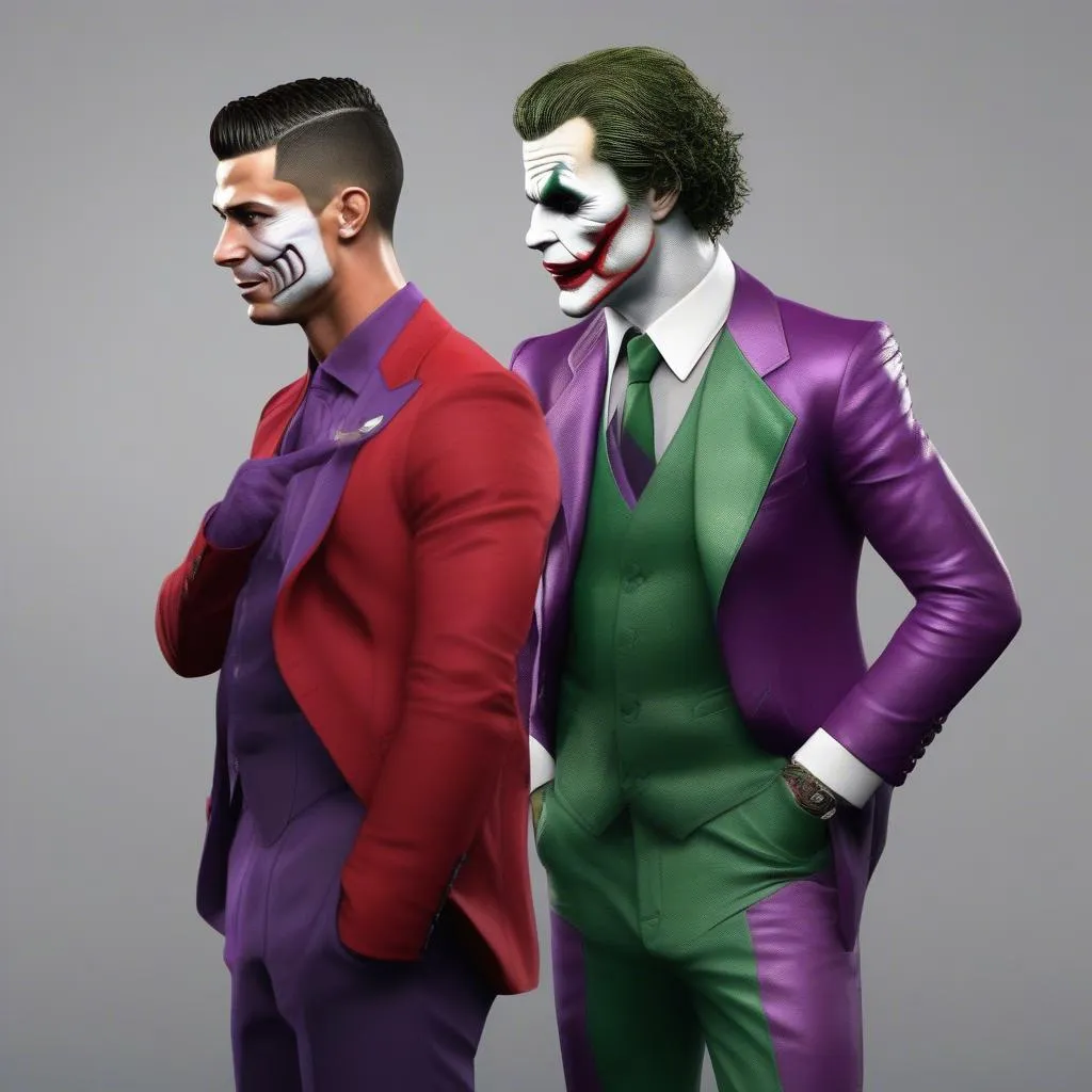 Ronaldo và Joker trong hình ảnh 3D