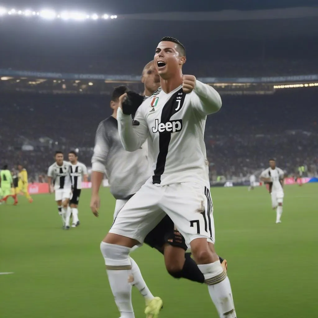 Ronaldo và Juventus tại sân Siêu Giàu