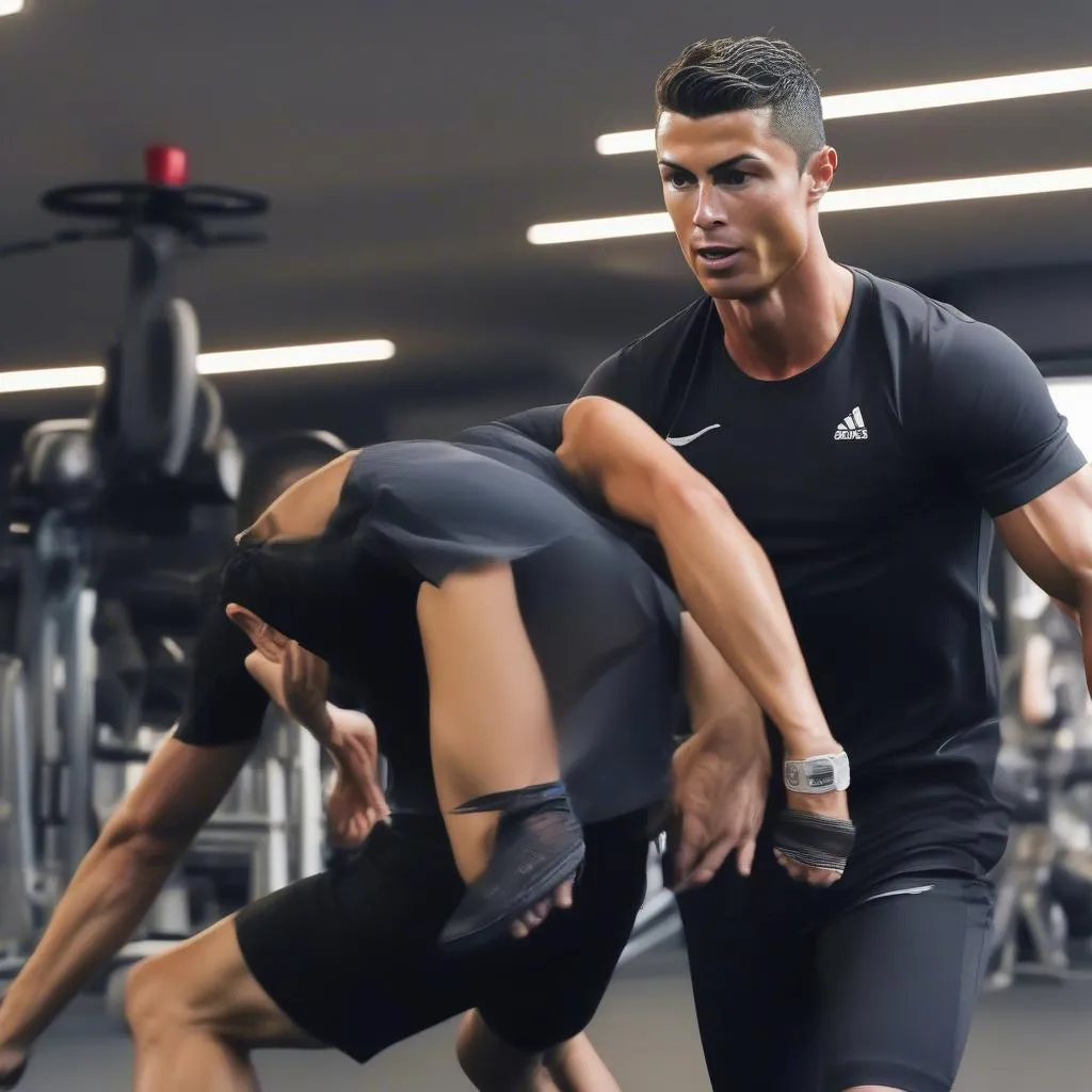 Ronaldo luyện tập