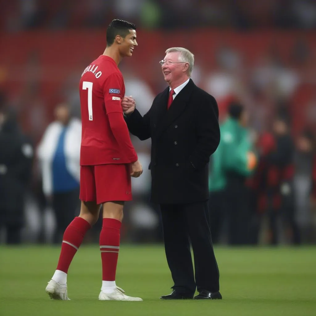 ronaldo-va-huyen-thoai-sir-alex-ferguson