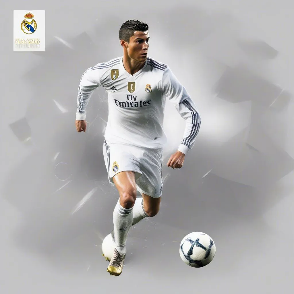 Ronaldo chơi bóng cho Real Madrid