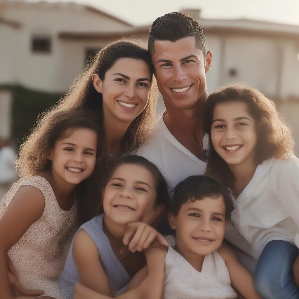 Ronaldo với gia đình