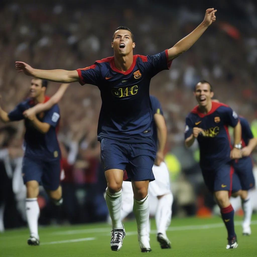 Ronaldo vs Barcelona 2009 Champions League Final Highlights