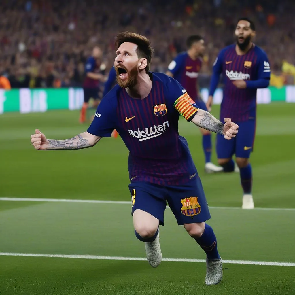 Messi ghi hat-trick vào lưới Liverpool