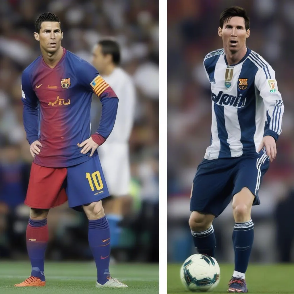 Ronaldo và Messi: Hai "siêu sao" tỏa sáng trên sân cỏ