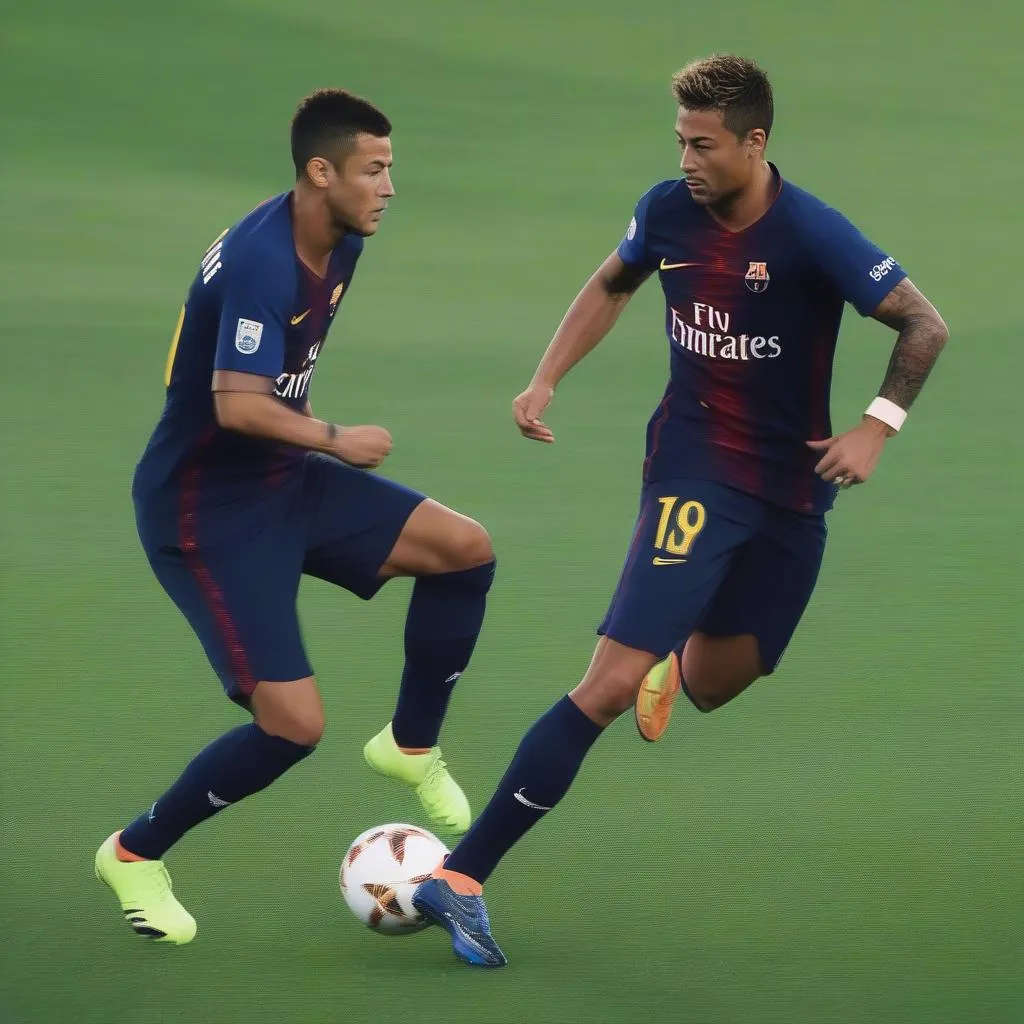 Ronaldo và Neymar: Hai siêu sao bóng đá