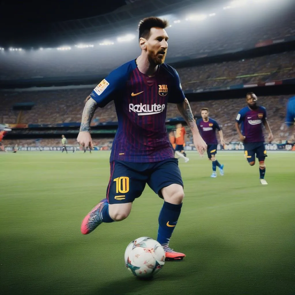 Messi kỹ thuật điêu luyện