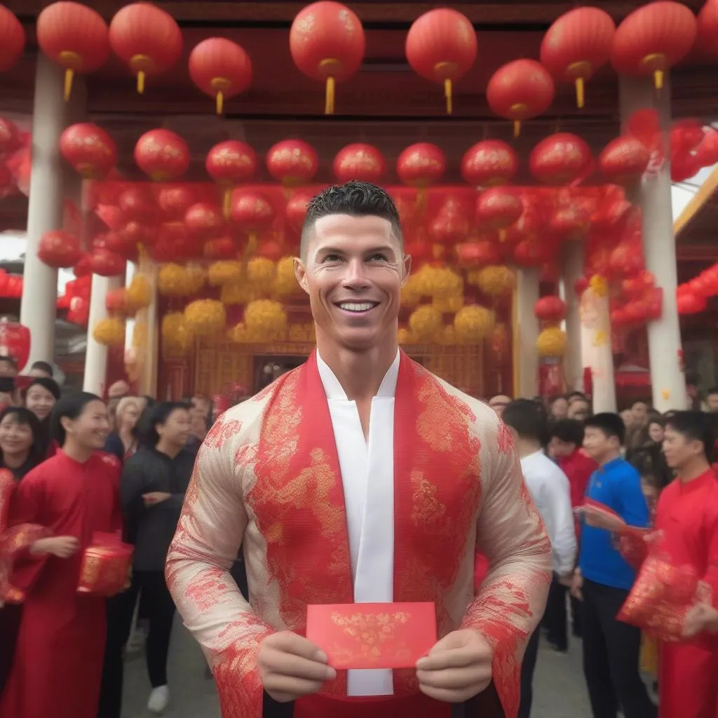 Ronaldo chúc mừng năm mới bằng tiếng Việt