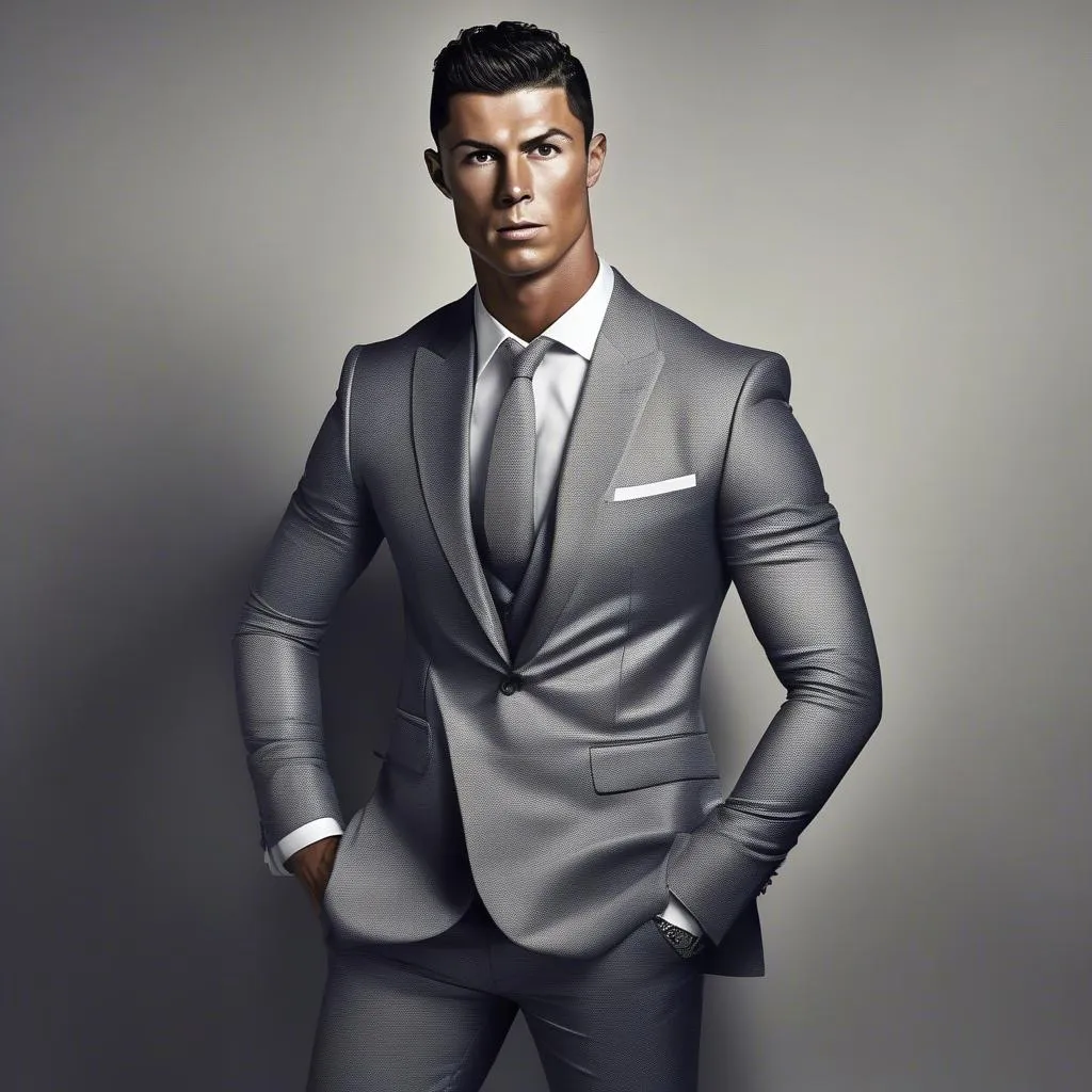 Hình nền Ronaldo HD 2017 với phong cách thời trang