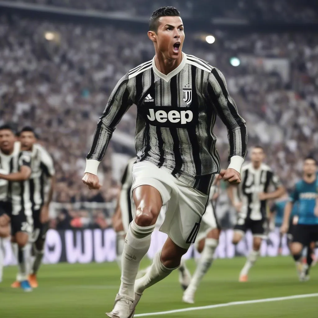 Ronaldo xoay người ghi bàn