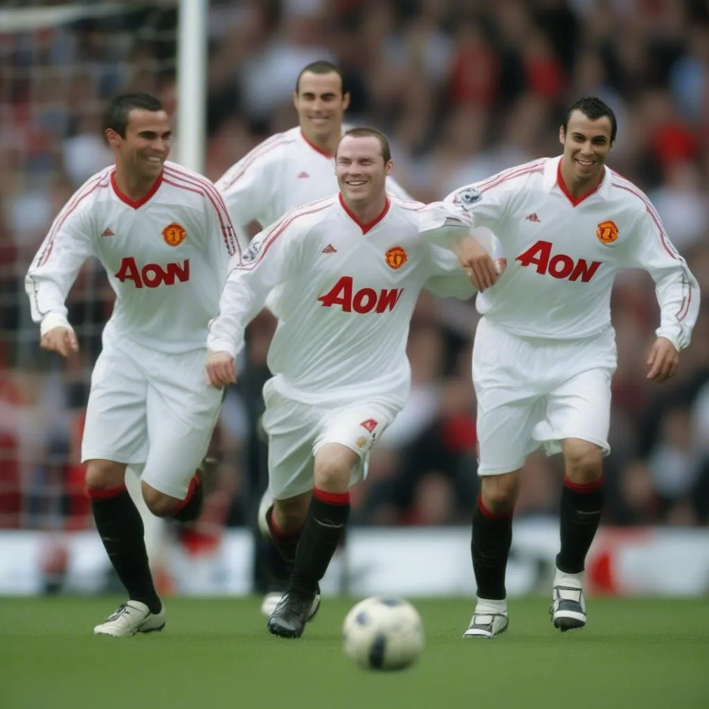 Bộ tứ Rooney, Ronaldo, Tevez, Berbatov, những anh hùng của MU