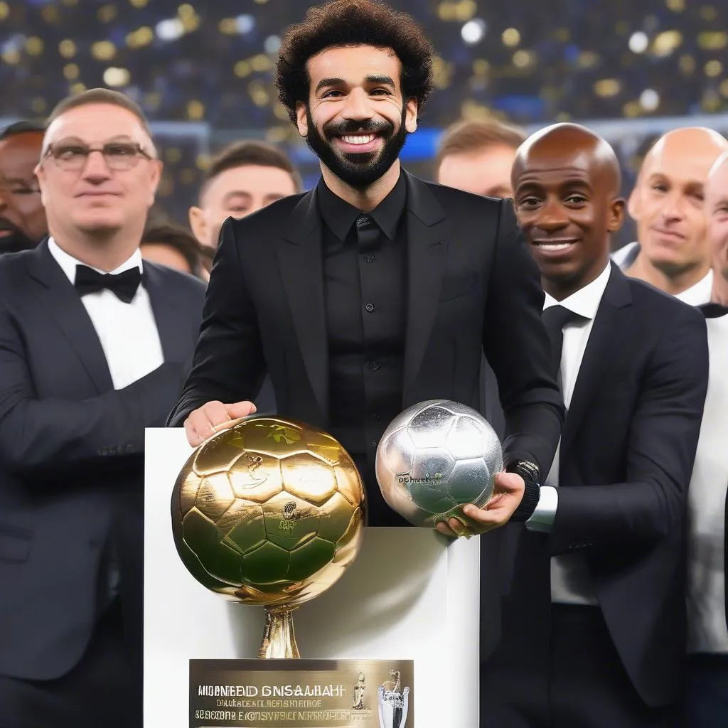 Mohamed Salah nhận Quả bóng vàng 2018 