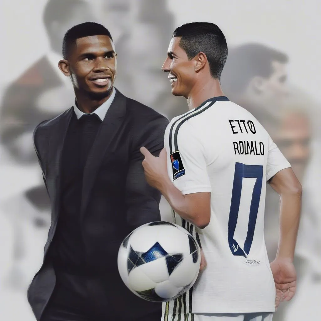 Samuel Eto'o và Cristiano Ronaldo - Hai huyền thoại bóng đá thế giới