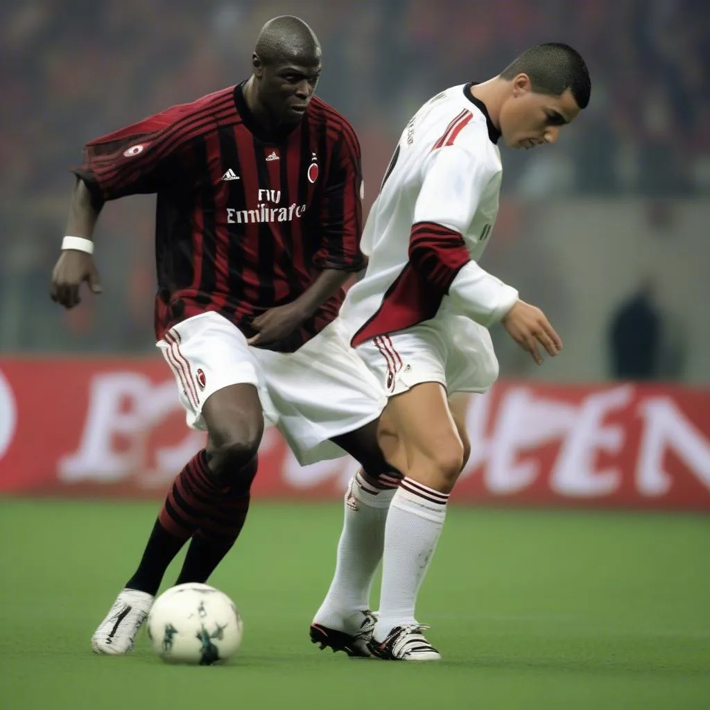 Clarence Seedorf và Ronaldo tại AC Milan