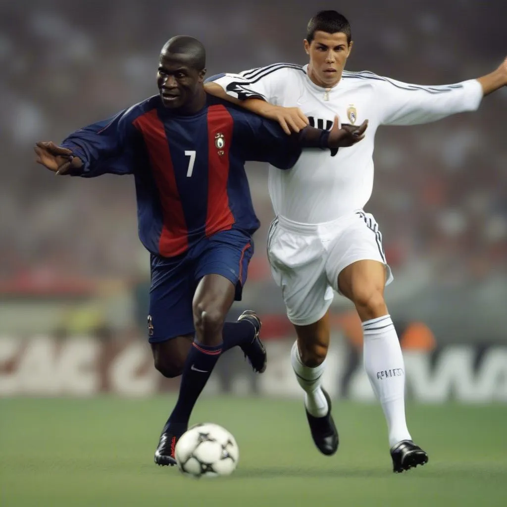 Phong cách chơi bóng khác biệt của Seedorf và Ronaldo 