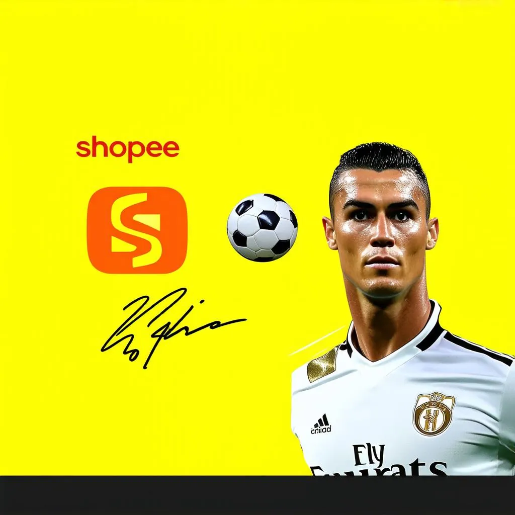 Shopee and Ronaldo logo