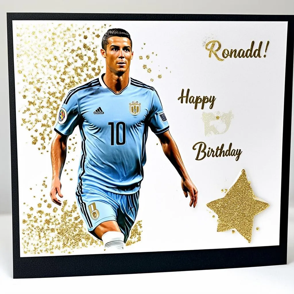 Thiệp sinh nhật Ronaldo đẹp