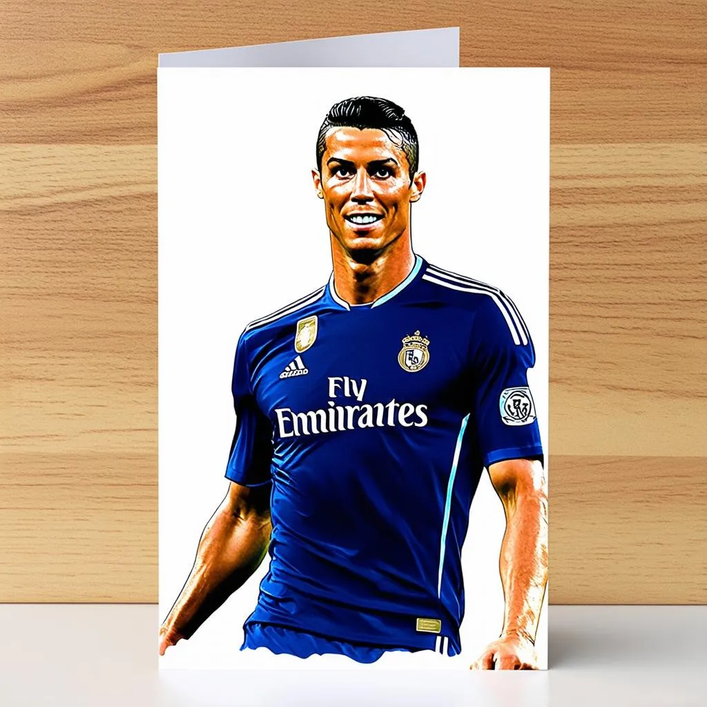 Thiệp sinh nhật Ronaldo hài hước