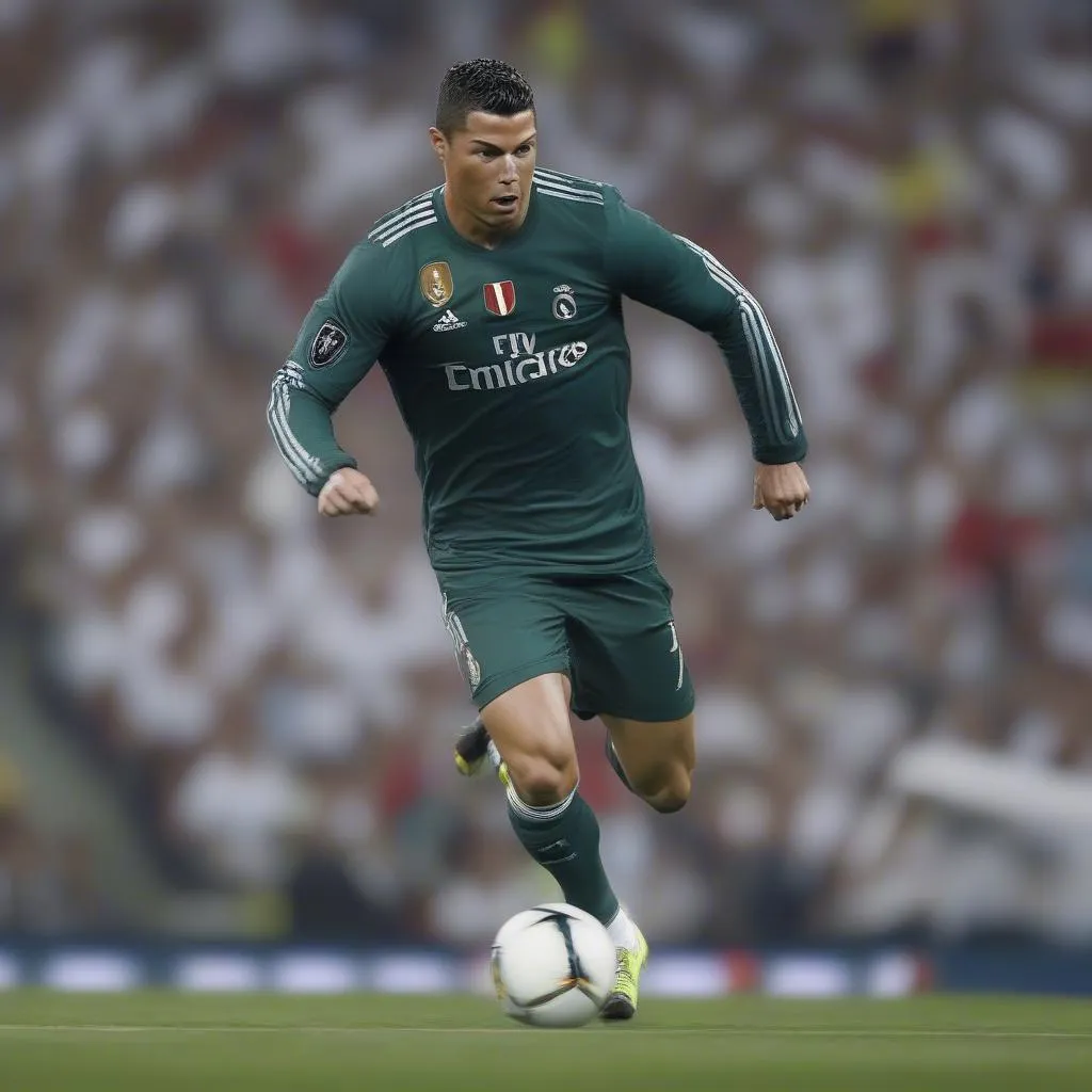 Ronaldo sở hữu tốc độ phi thường kết hợp với sức mạnh cơ bắp 