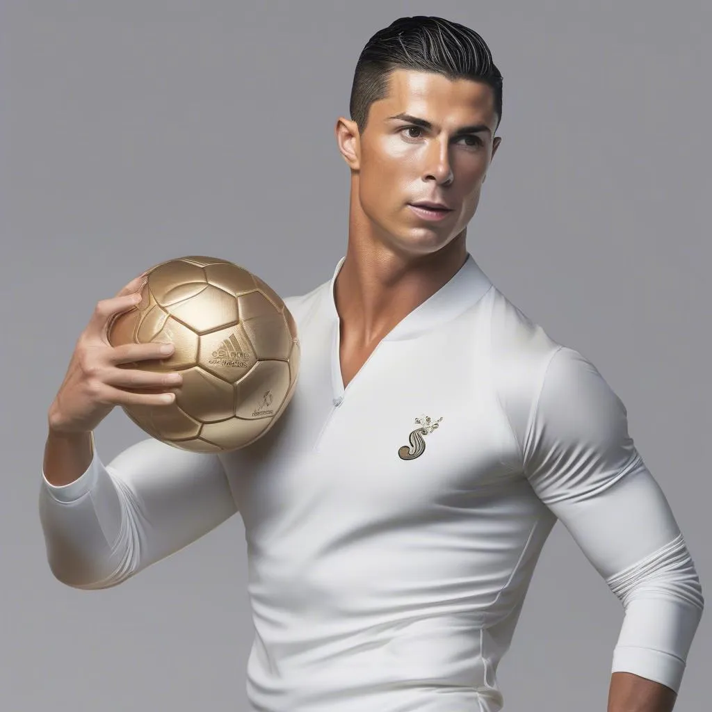 Kiểu tóc vuốt ngược bóng mượt của Cristiano Ronaldo năm 2018