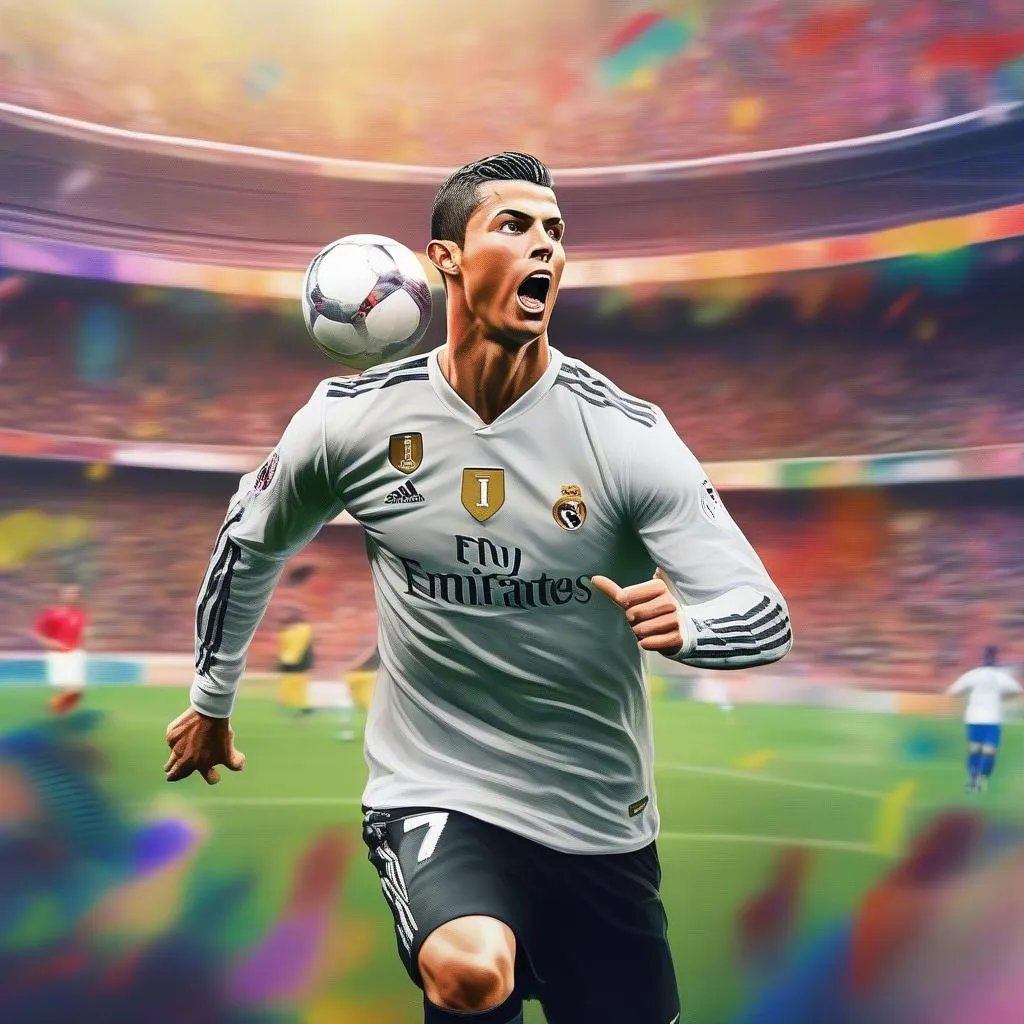 tranh-vẽ-ronaldo