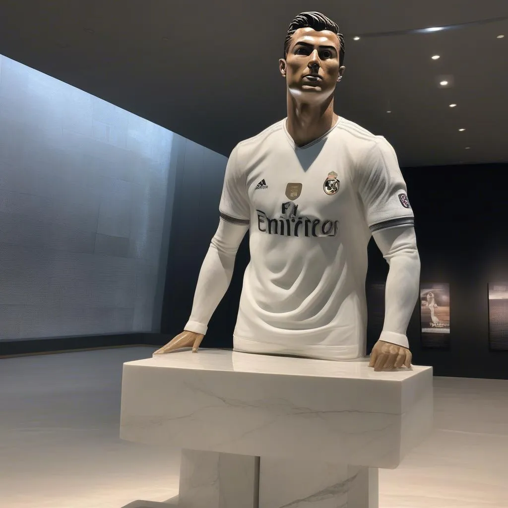 Tượng Soccerwe Ronaldo bằng đá