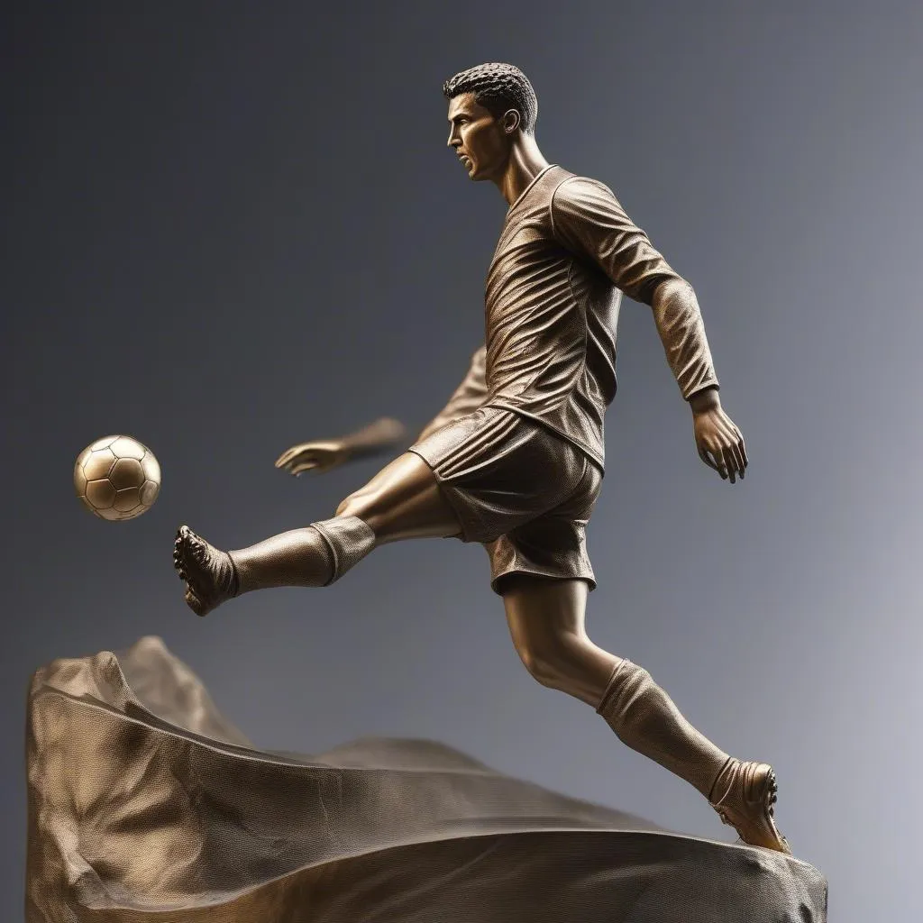 Tượng Soccerwe Ronaldo ghi bàn