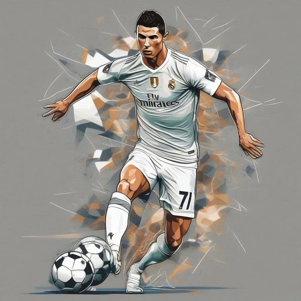 Vector Ronaldo Bóng Đá: Hình Ảnh Huyền Thoại