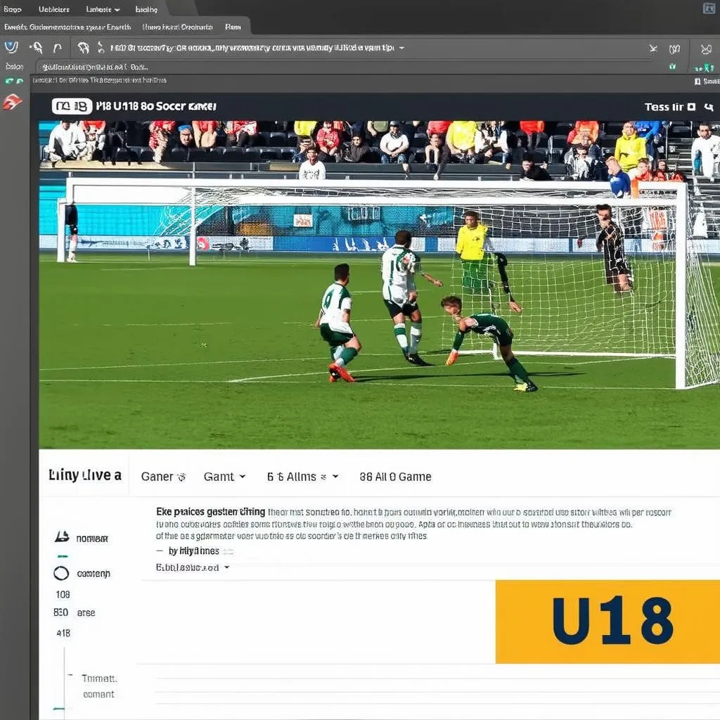 website xem bóng đá trực tiếp u18