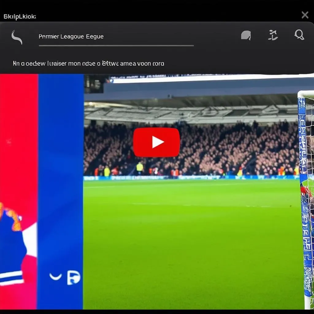 YouTube xem lại bóng đá Ngoại hạng Anh