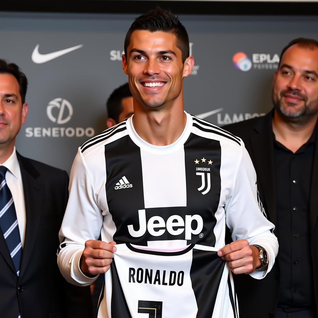 Ronaldo khoác áo Juventus lần đầu tiên