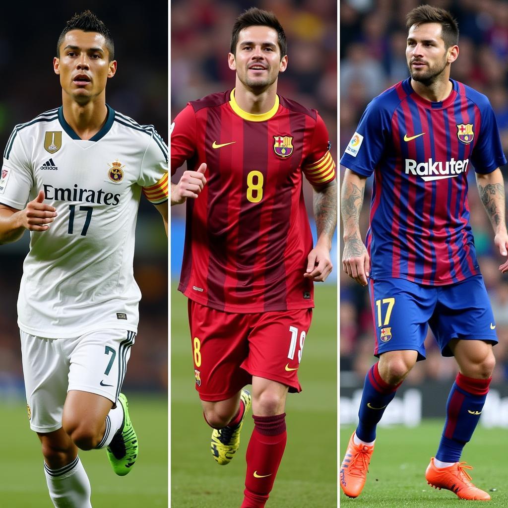 Bộ sưu tập ảnh Ronaldo, Neymar và Messi