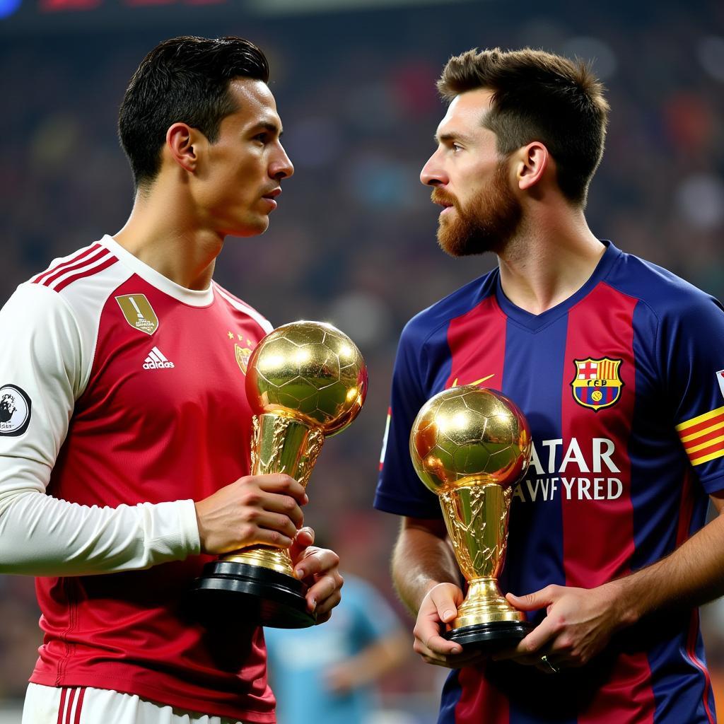 Cuộc Đua Song Mã Ronaldo Messi Và Hình Quả Bóng Vàng