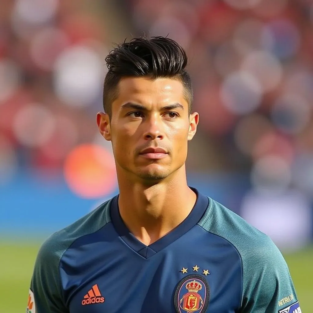 Cristiano Ronaldo high top fade 2019