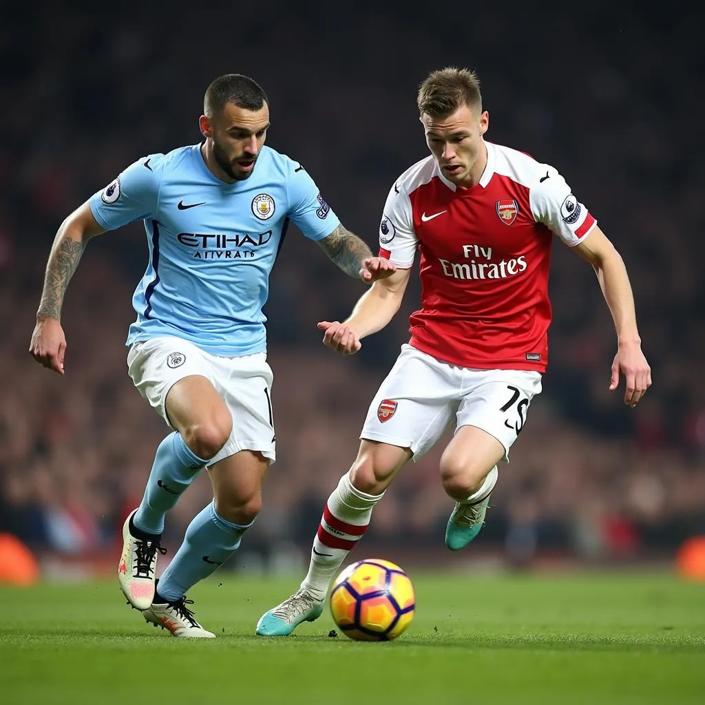 Man City và Arsenal đối đầu kịch tính