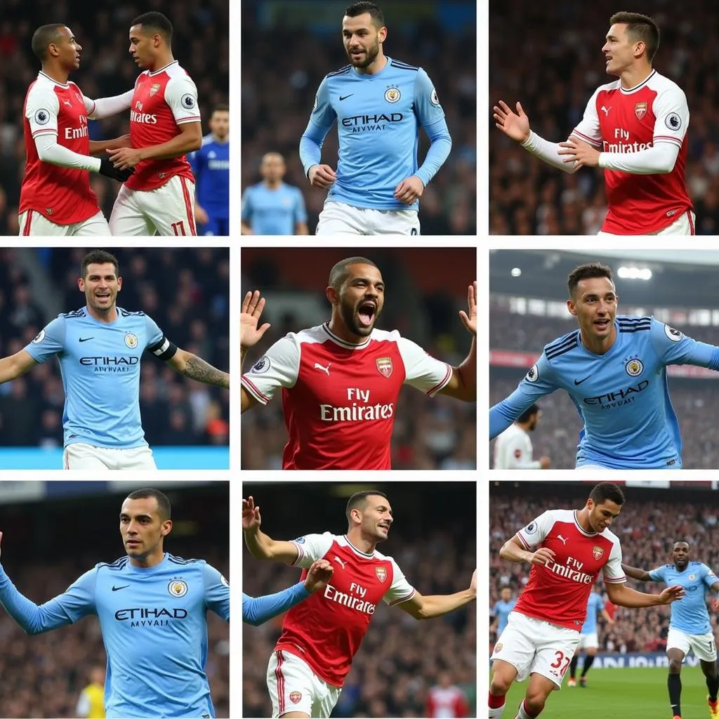 Khoảnh khắc ấn tượng trận đấu Man City - Arsenal