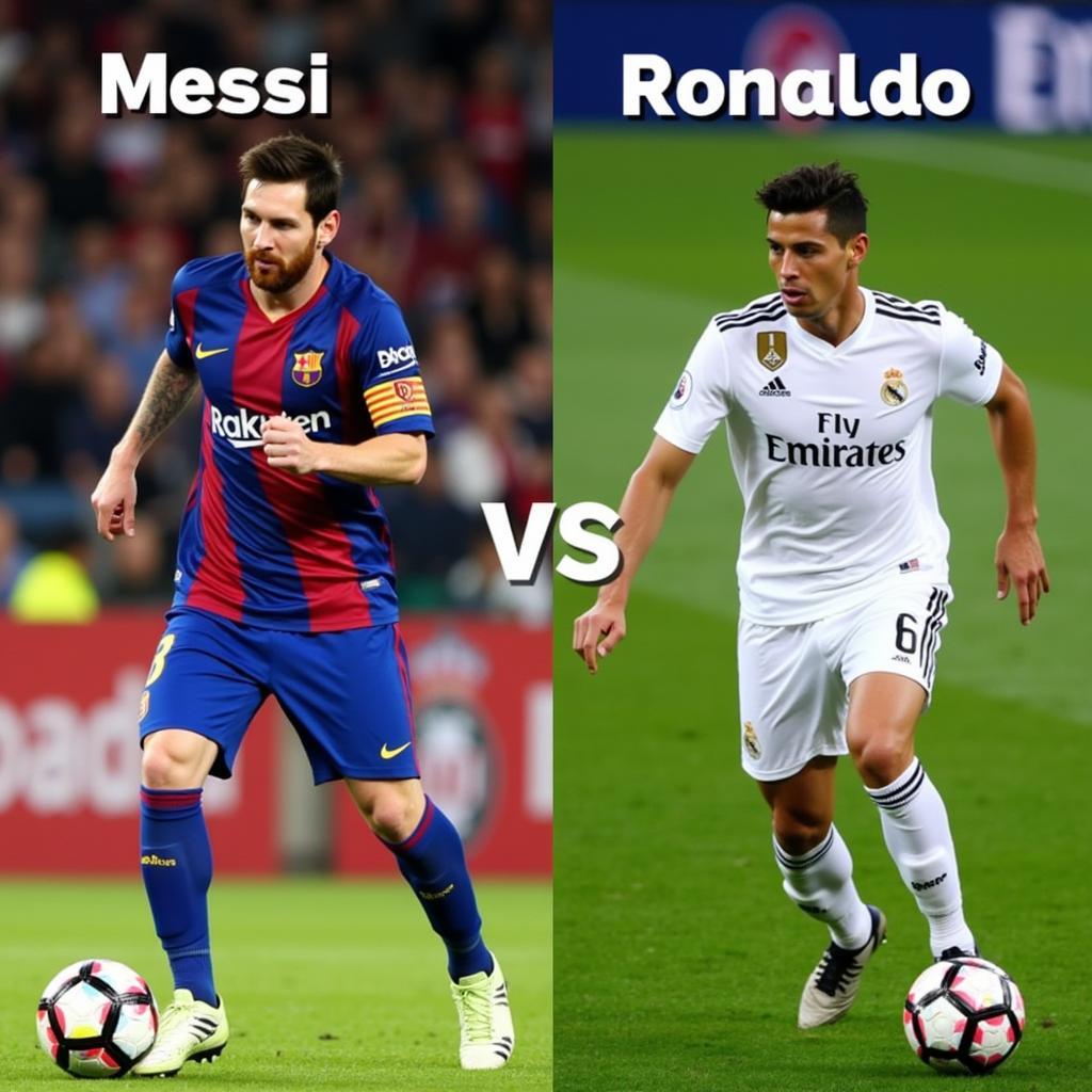 Phong cách chơi bóng của Messi và Ronaldo