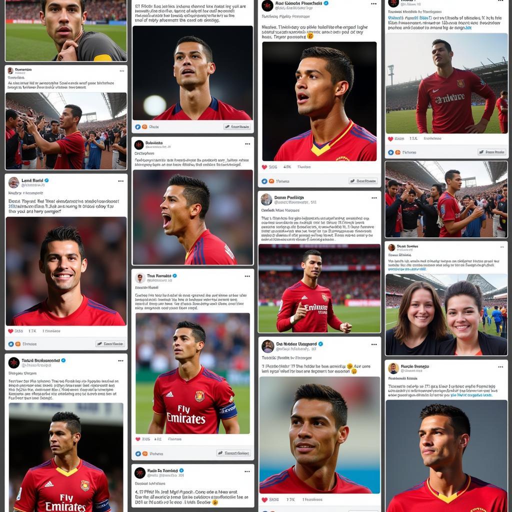 Người hâm mộ chia sẻ ephoto 360 Ronaldo trên mạng xã hội