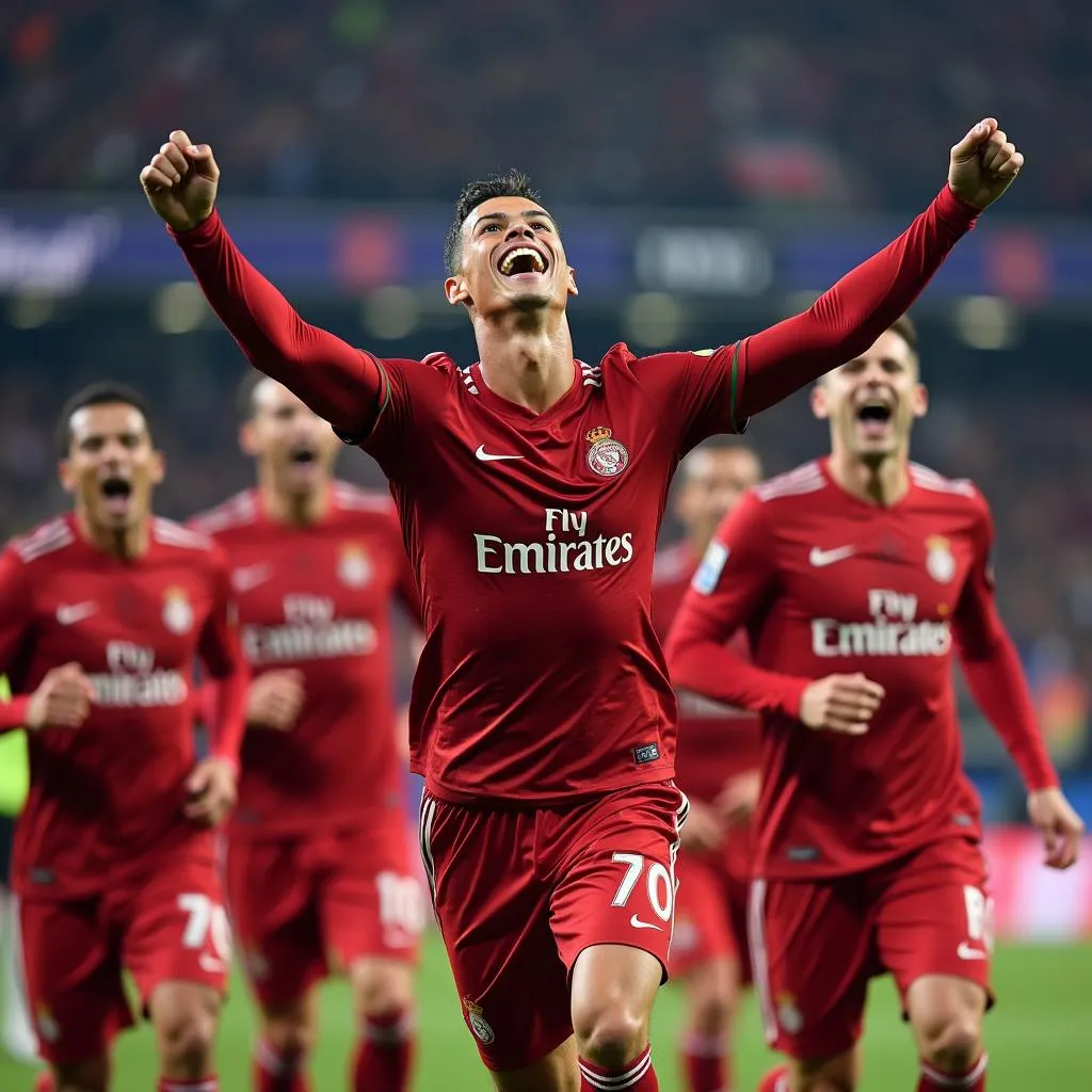 Ronaldo Celebrating a Goal in 2014