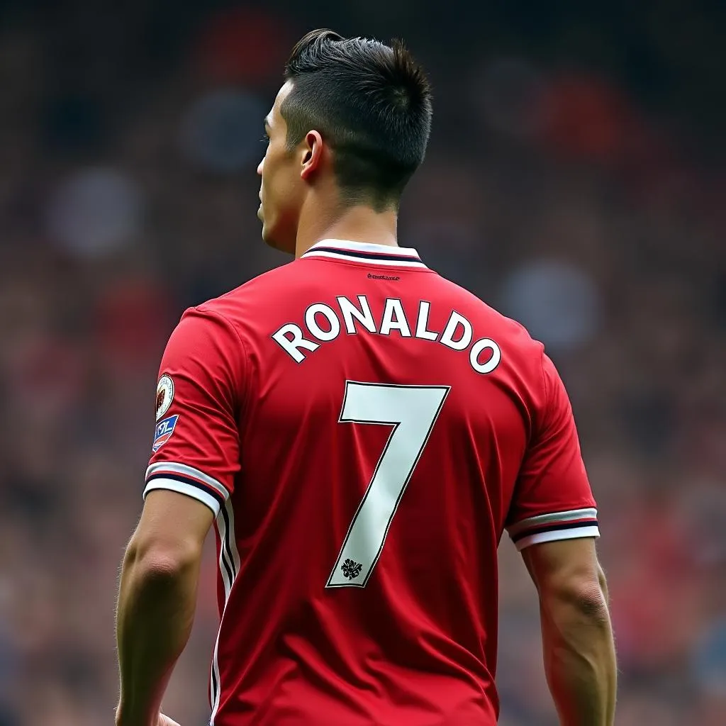 Ronaldo mặc áo số 7 tại Manchester United