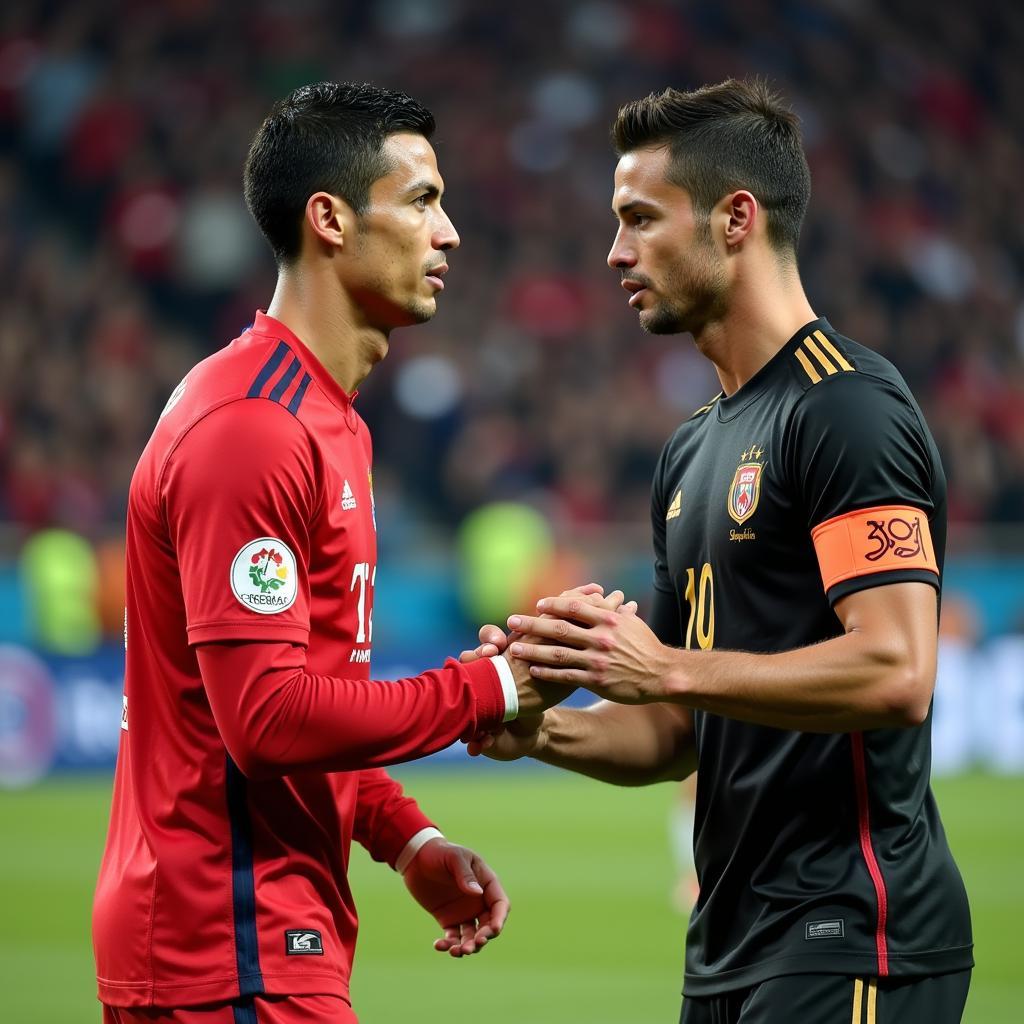 Ronaldo Bắt Tay Đối Thủ Trong Tinh Thần Fair-play