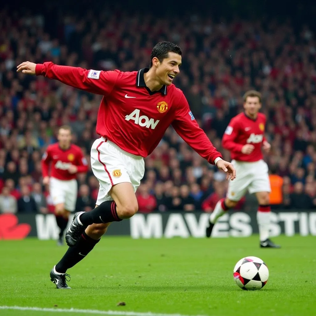 Bàn thắng &quot;siêu phẩm&quot; của Ronaldo &quot;béo&quot; vào lưới Manchester United năm 2003