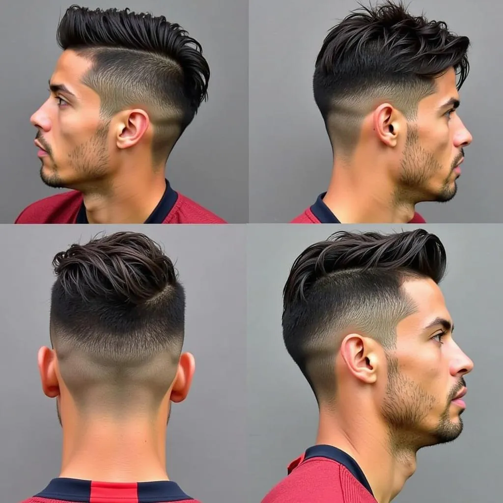 Ronaldo's haircut through the years: A stylish journey.