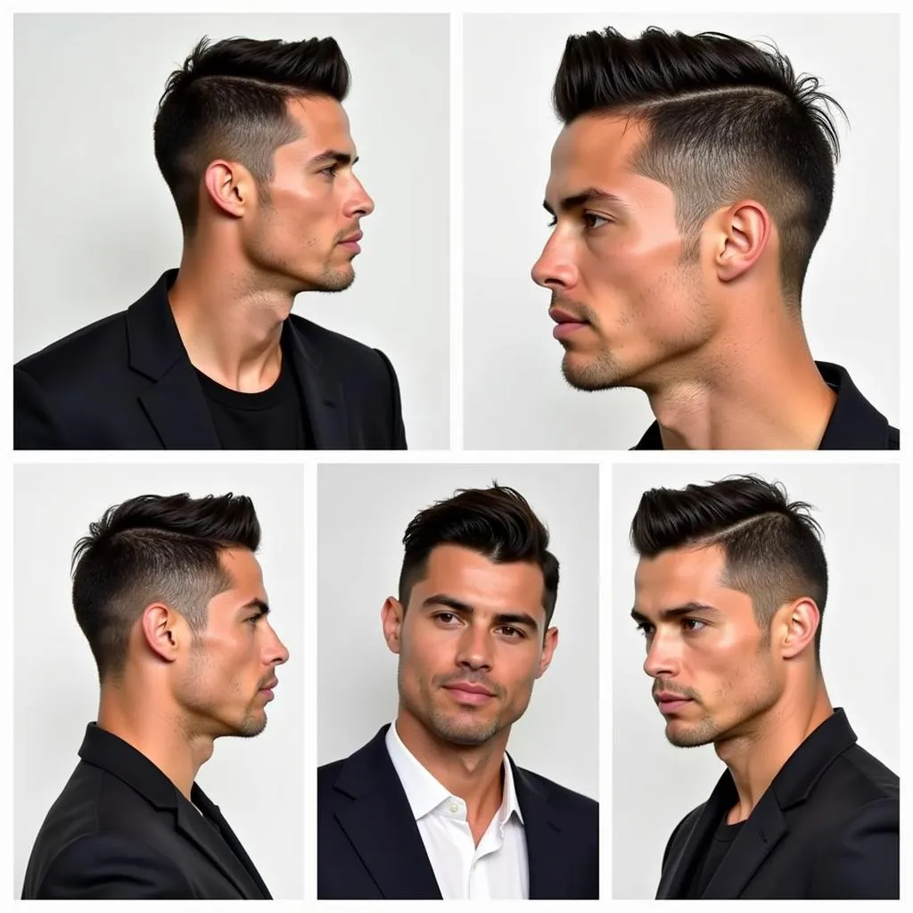 Ronaldo's haircut: Adaptable to various looks.