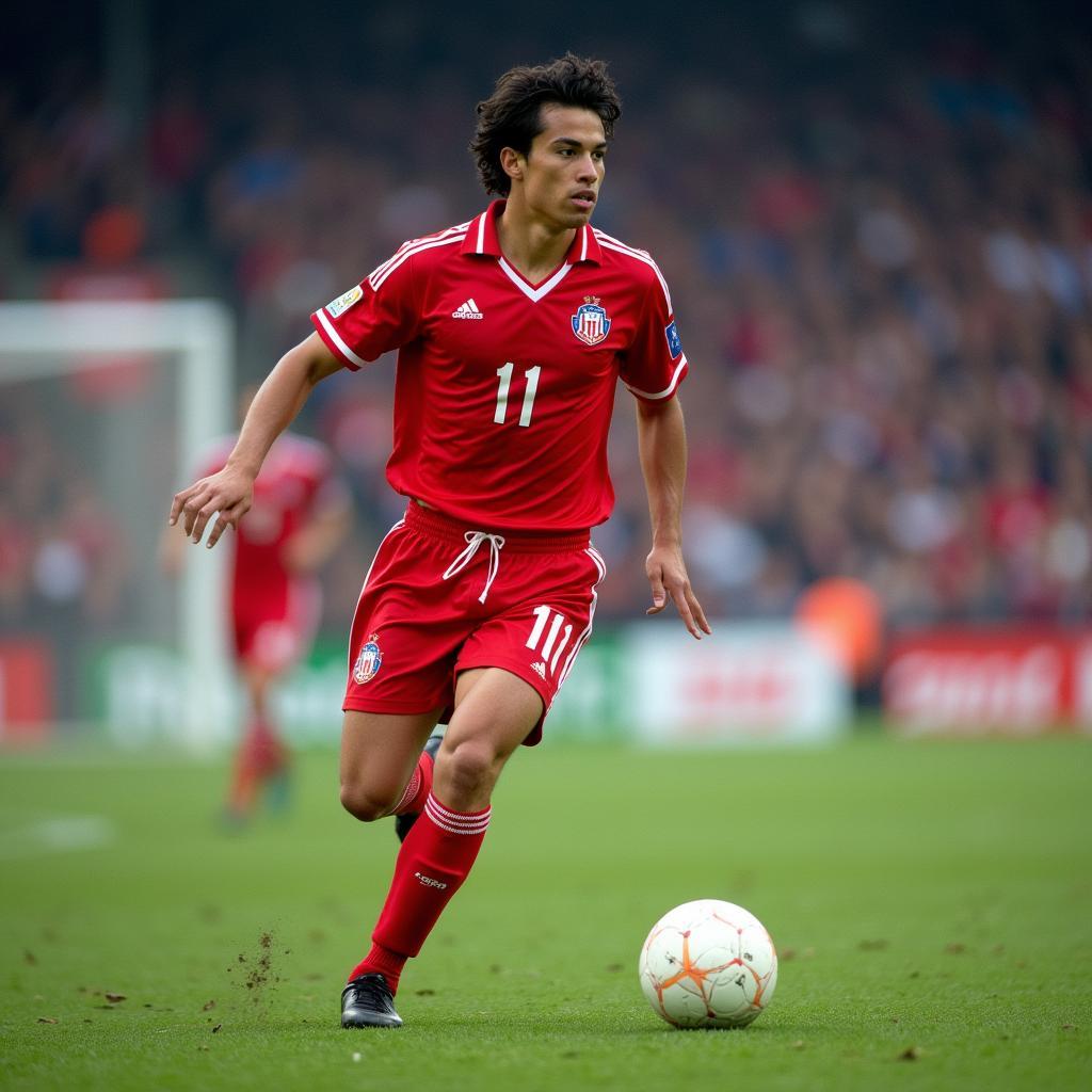 Ronaldo de Lima in action for PSV Eindhoven wearing the number 11