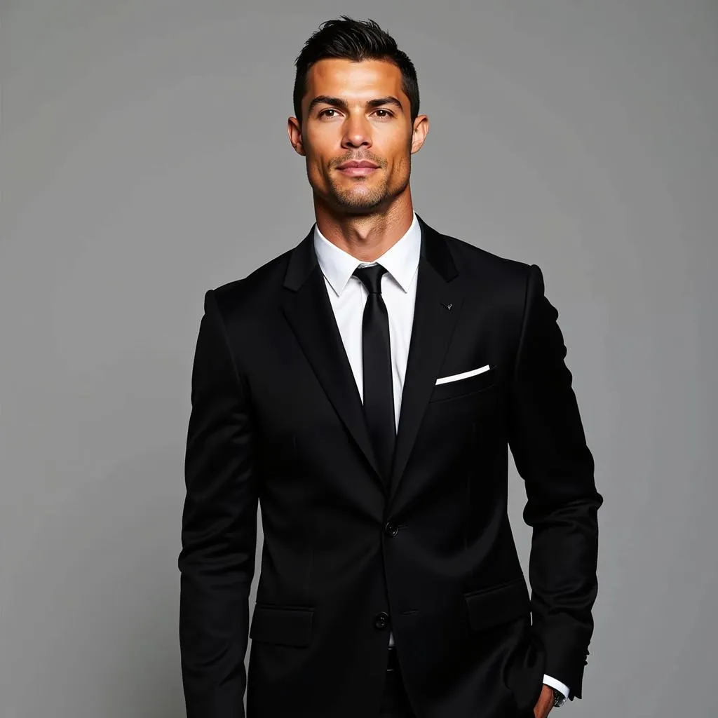 Hình ảnh Ronaldo lịch lãm trong trang phục thời trang